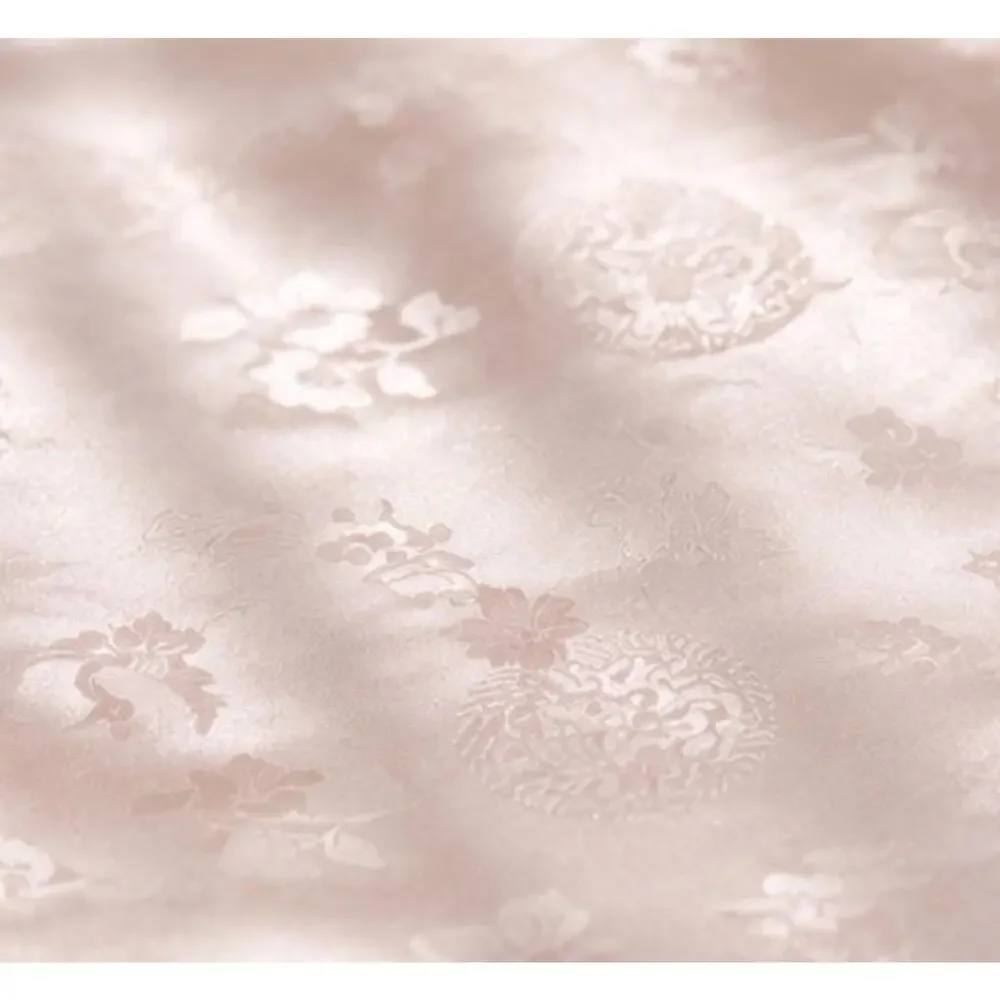 Korean Traditional Silk Pillow - Pink Floral Hand Embroidered.
